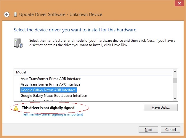 windows 7 turn off driver signing